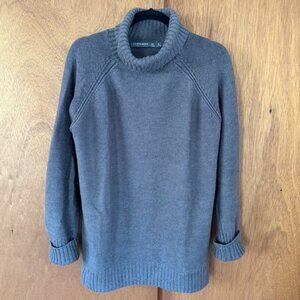 Icebreaker Women's Marino Wool Turtleneck Sweater - Taupe - Size L